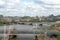 London, Great Britain -May 22, 2016: Hungerford Bridge and Waterloo Bridge