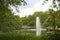 London, Great Britain -May 22, 2016: lake with a fountain in the St.Jamesâ€™s Park on a spring day