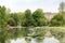 London, Great Britain -May 22, 2016: lake in the St.Jamesâ€™s Park on a spring day