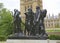 London, Great Britain -May 22, 2016: sculptural group the burghers of Calais, created by Auguste Rodin