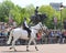 London, Great Britain -May 23, 2016: Mounted police near Buckingham Palace