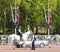 London, Great Britain -May 23, 2016: Mounted police near Buckingham Palace