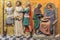 LONDON, GREAT BRITAIN - SEPTEMBER 17, 2017: The relief Jesus judgment for Pilate in church St. Marys Pimlico