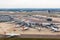 London Heathrow Airport LHR Terminal 3 aerial photo