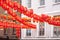 London, January 26, 2020. Chinese Paper Lanterns. London Chinatown. Chinese New Year Celebrations