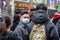 London, January 26, 2020. People wearing a face masks to protecting themself because of epidemic in China. Selective Focus.