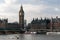 LONDON - JANUARY 27 : Police launch powering past Big Ben in Lon