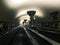 London Kings Cross underground subway escalator