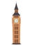 London landmark, Big Ben Clock-tower vector Illustration