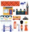 London landmarks and symbol set funny