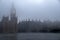 London morning in fog