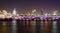 London, night view with Blackfriars bridge