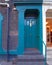 London Notting Hill, blue green door