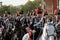 LONDON - NOVEMBER 12 : Hussars parading on horseback at the Lord