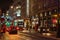 LONDON - NOVEMBER 17, 2016: Strand street with Routemaster diesel-electric hybrid double deck bus