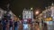 London - October 2019: Piccadilly Circus at night after rain, time lapse