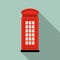 London phone booth. Vector illustration