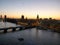 London, photos at sunset over the city from the great panorama wheel