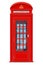 London red phone booth vector illustration