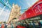 LONDON - SEPTEMBER 28, 2013: View of a London double decker bus