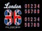 London Set number Flag UK