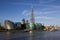 London skyline with the Shard building and Thames