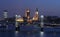 London skyline at twilight