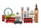 London skyline vector Illustration. Architecture and transport