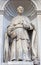 London - The statue of cardinal John Henri Newman in front of Brompton oratory