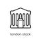 London Stock Exchange icon. Trendy modern flat linear vector Lon