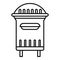 London street mailbox icon, outline style