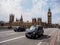 London taxi and the most famous landmark Big Ben
