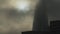 London timelapse of The Shard, a time lapse of dramatic moody clouds and mist moving, and the sun ri
