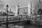 London - The Tower Bride and entry in St. Katharine docks in morning light