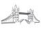 London Tower Bridge drawing