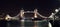 London Tower bridge at night from South bank