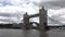 London Tower Bridge, Thames River View with Ship and Boats, Tourists Visit UK