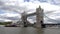 London Tower Bridge, Thames River View with Ship and Boats, Tourists Visit UK