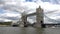 London Tower Bridge, Thames River View with Ship and Boats, Tourists Visit UK