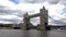 London Tower Bridge Timelapse, Thames River View with Ships and Boats Cruise