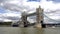 London Tower Bridge Timelapse, Thames River View with Ships and Boats Cruise