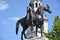 London Trafalgar Square George IV statue in UK england