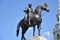 London Trafalgar Square George IV statue in UK england