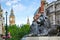 London Trafalgar Square lion in UK