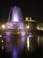 London - Trafalgar square in night - fountain