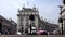 London Traffic at Piccadilly Circus Timelapse, People Tourist Crossing Street