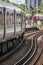 London train leaving the platform