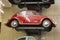 London, U.K., August 2019 - old cars on Science Museum in London