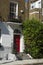 London, U.K. August 22, 2019 - typical apartments building, ewardian residential houses in London. Summer day.