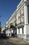 London, U.K. August 22, 2019 - typical apartments building, ewardian residential houses in London. Summer day.